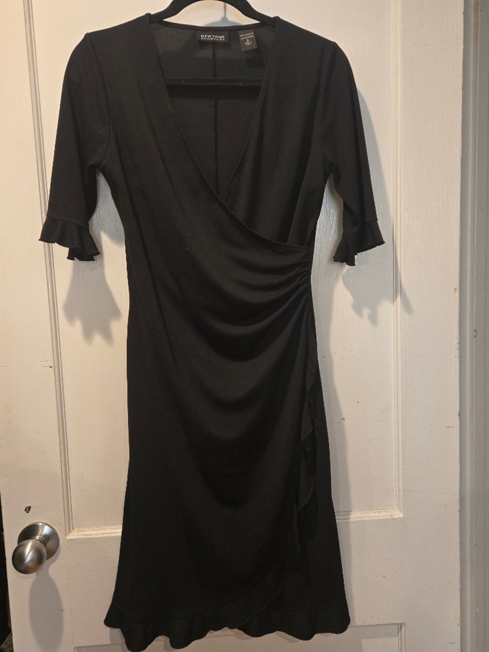 Black Wrap Dress - Size Small